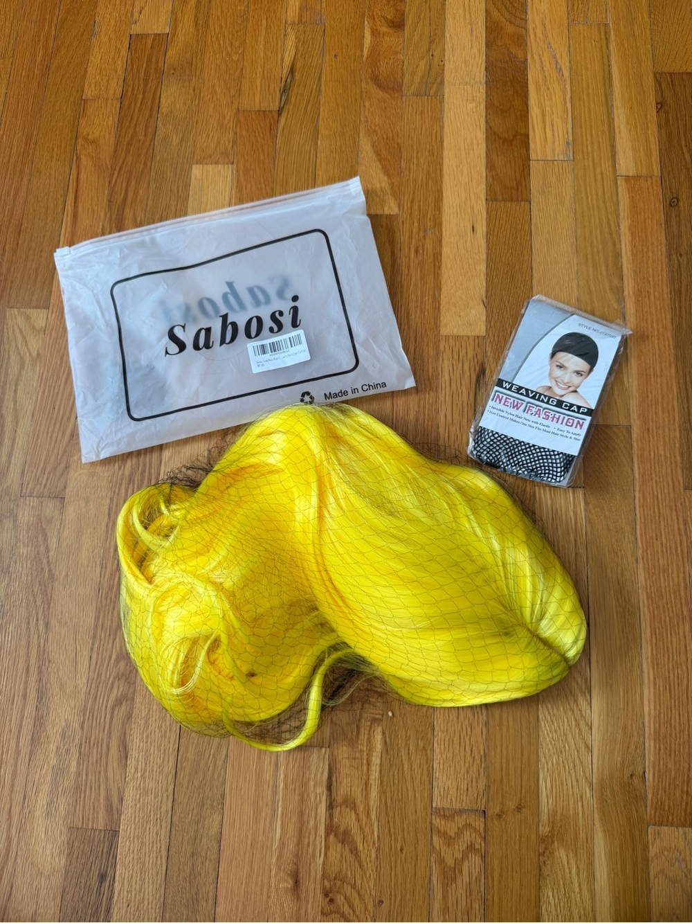 Women’s Yellow Bath & Hair Weaving Cap